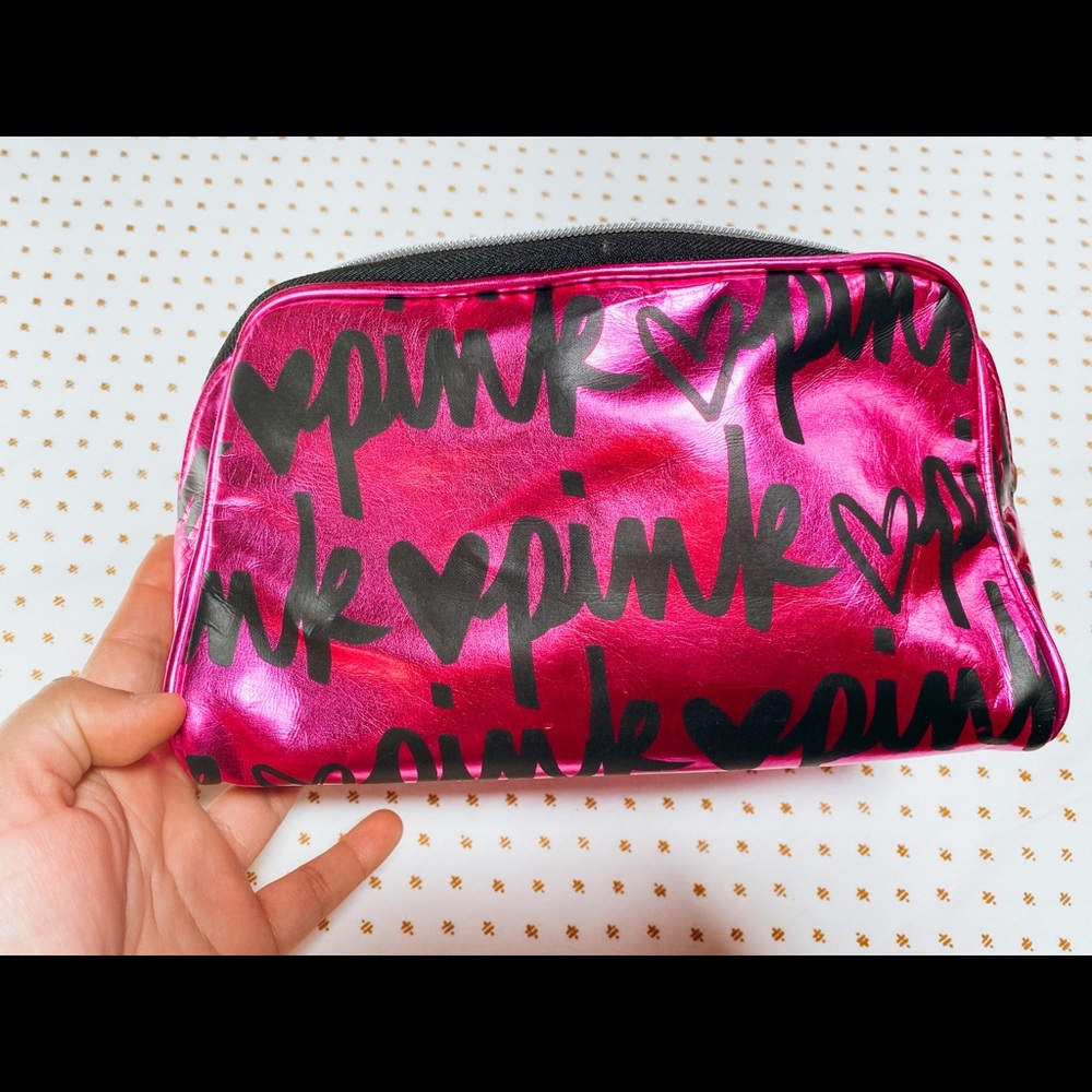 Gently Used VS Pink Cosmetics Bag